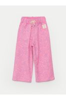 LC Waikiki Patterned Baby Girl Trousers with Elastic Waist