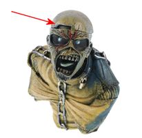 dekoracja (pudełko) Iron Maiden - Piece of Mind Bust - USZKODZONA