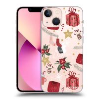 Silikónový prehľadný obal pre Apple iPhone 13 mini - Christmas