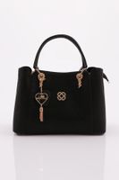 DGN 3267 Women's Shoulder and Hand Bag Black Mosaic