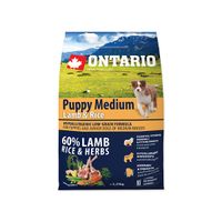 Ontario Puppy Medium Lamb & Rice 2,25 kg