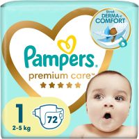 Pampers Premium Care Size 1 plenice za enkratno uporabo 2-5 kg 72 kos