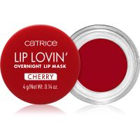 Catrice Lip Lovin' hidratáló maszk az ajkakra éjszakára árnyalat 020 Cherry Pop 4 g