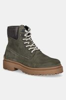 Tommy Jeans Kožené vysoké topánky Tommy Jeans TJM LACE UP BOOT SUEDE