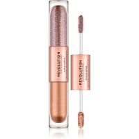 Makeup Revolution Eye Glisten Flüssiges Lidschatten Farbton Yours Truly 2x2,2 ml