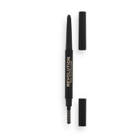 Revolution črtalo za obrvi - Duo Brow Definer Pencil - Dark Brown