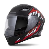 Moto přilba Cassida Orbit StriX červená/šedá/bílá/černá S (55-56)