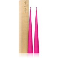 ester & erik cone candles clear pink (no. 41) sveča 2x37 cm