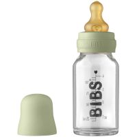 BIBS Baby Glass Bottle 110 ml пляшечка для годування Sage 110 мл