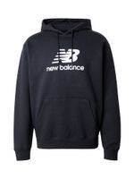 new balance Sweater majica 'Essentials'  crna / bijela