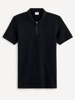 Celio Gebenoit Polo T-Shirt Schwarz