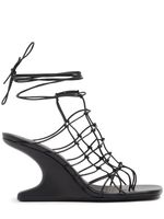 80mm Web Cantilever Leather Sandals