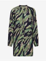 Black-green women's patterned dress Fransa - Women's