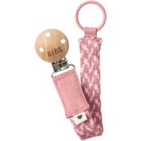 BIBS Paci Braid držalo za dudo Dusty Pink / Baby Pink 1 kos