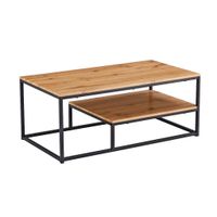 Ti'me KONFERENČNÝ STOLÍK, čierna, farba duba, kov, kompozitné drevo, 110/45/60 cm