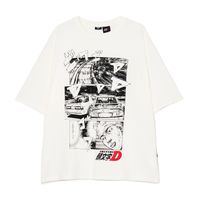 Cropp - Bela majica s potiskom Initial D - bela