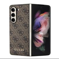 Ovitek GUESS 4G z obeskom Samsung Galaxy Z Fold 5 5G rjav