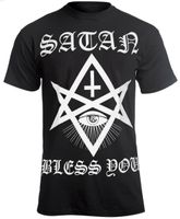hardcore majica muško - SATAN BLESS YOU - AMENOMEN - OMEN104KM S