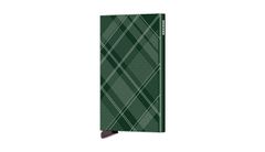 Secrid Cardprotector Laser Tartan Green Unisex - Peňaženka Secrid - Zelená - CLa-Tartan-Green-One-size - Size: One size