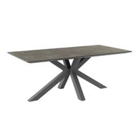 Ambia Garden ZÁHRADNÝ STÔL, kov, sklo, 200/75/100 cm