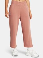 Under Armour UA Rival Terry Crop Wide Leg Spodnie dresowe Różowy