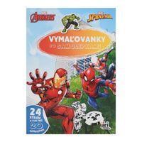 OMAĽOVÁNKY A4 SO SAMOLEPKAMI MARVEL