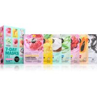 Organic Shop 7-Day Masks Set Glow Better комплект платнени маски