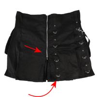 Herrenkilt AMENOMEN - Black - BESCHÄDIGT L