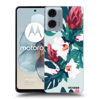 Silikónový čierny obal pre Motorola Moto G24 - Rhododendron