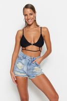 Trendyol Blue Denim Shorts