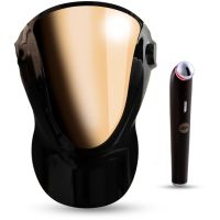 PALSAR7 Exclusive Set Professional LED Mask & Galvanic Iron zestaw w korzystnej cenie Black/Gold
