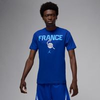 Jordan Dri-FIT France Basketball Tee - Pánske - Tričko Jordan - Modré - FQ3663-417 - Veľkosť: L