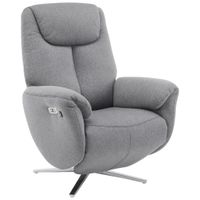 Livetastic MASÁŽNE KRESLO, textil, sivá