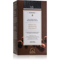 Korres Argan Oil tartós hajfesték Argán olajjal árnyalat 1.0 Black 50 ml