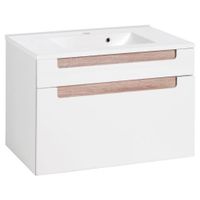Held SKŘÍŇKA S UMYVADLEM, bílá, Sonoma dub, bílá, 80 cm