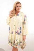 Sukienka bawełniana Kesi plus-size z kwiatowym wzorem
