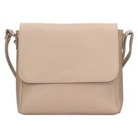 Női bőr crossbody kézitáska Italia Nikka - bézs