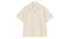 Carhartt WIP S/S Delray Shirt Offwhite Pánske - Košeľa Carhartt WIP - Krémová - I031465_3M7_XX-L - Size: L
