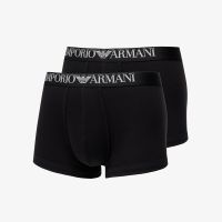 EA7 Emporio Armani Men's Knit Trunk 2-Pack Nero/ Nero M