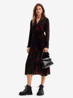 Desigual Scribbles Lacroix Rochie Negru