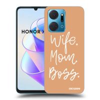 Silikónový prehľadný obal pre Honor X7a - Boss Mama