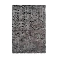 KOBEREC S VYSOKÝM VLASOM, 120/170 cm, antracitová