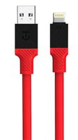 Kabel Tactical Fat Man Cable USB-A/Lightning, červená