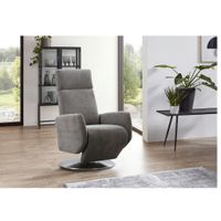 Sit & More RELAXAČNÉ KRESLO, textil, tmavohnedá