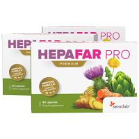 Hepafar PRO Premium - kapsule pegastega badlja za zamaščena jetra 3x