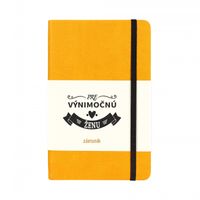 Stredný zápisník Journal - Pre výnimočnú ženu žltý ALBI