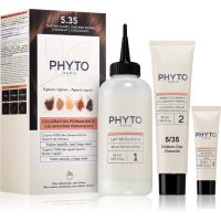 Phyto Color farba na vlasy s rastlinnými extraktmi odtieň 5.35 Chocolate light Brown 3 ks