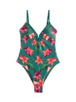 B by Ted Baker Jednodijelni kupaći kostim  zelena / smaragdno zelena / ciglasto crvena / tamno roza