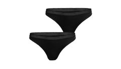 Bjorn Borg Core Thong 2-pack Dámske - Spodná bielizeň Björn Borg - Čierna - 10000162_BW_MP001-L - Size: L