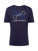 UNDER ARMOUR Tehnička sportska majica 'Foundation'  plava / mornarsko plava / bijela